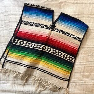 Colorful Striped Poncho